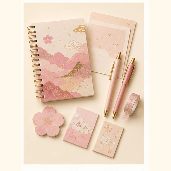 Kit de papelería Kumo Study en tonos pastel